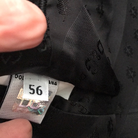 MENS DOLGE &  GABBANA BLACK METALLIC JACKET - Picture 8 of 8